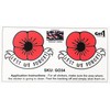 Poppy Car Sticker Lest We Forget - in Support of