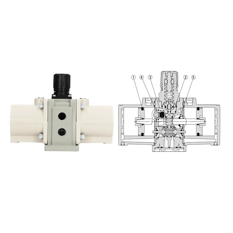 Taddien Gas Booster Pump, Pneumatic Valve Air Compressor Cylinder Air