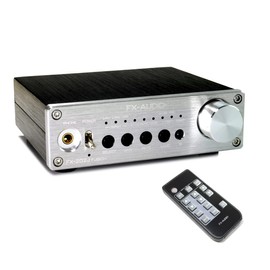 FX-AUDIO- FX-202J FUSION [Silver] Tripath TA2020-020 Digital Amplifier IC Pre-Main Amplifier USB Input DAC Built-in Amplifier Remote Control Standard Included