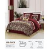 LANCO MODERN LIFESTYLE California King Comforter Set, Red Gold, Luxury