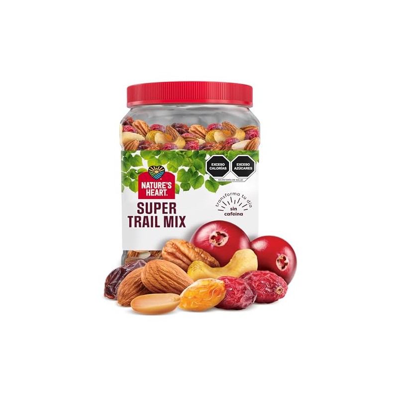 Nature's Heart - Super Trail Mix, Mezcla Orgánica de Frutos