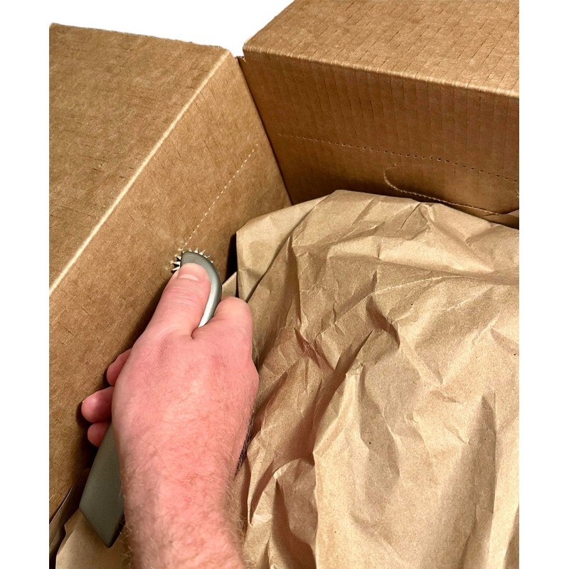 Box Resizer Tool with Scoring Wheel - Utility Knife Cardboard