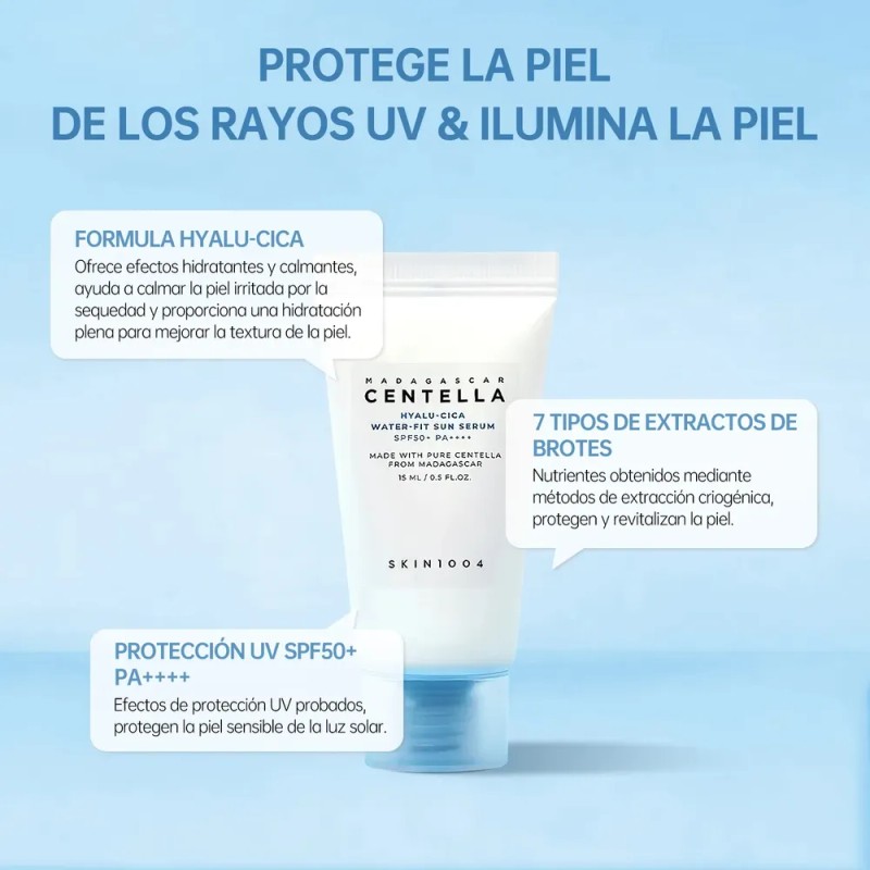 Skin1004 Kit Protector Solar Hyalu-cica Centella Spf50+ 3pzs
