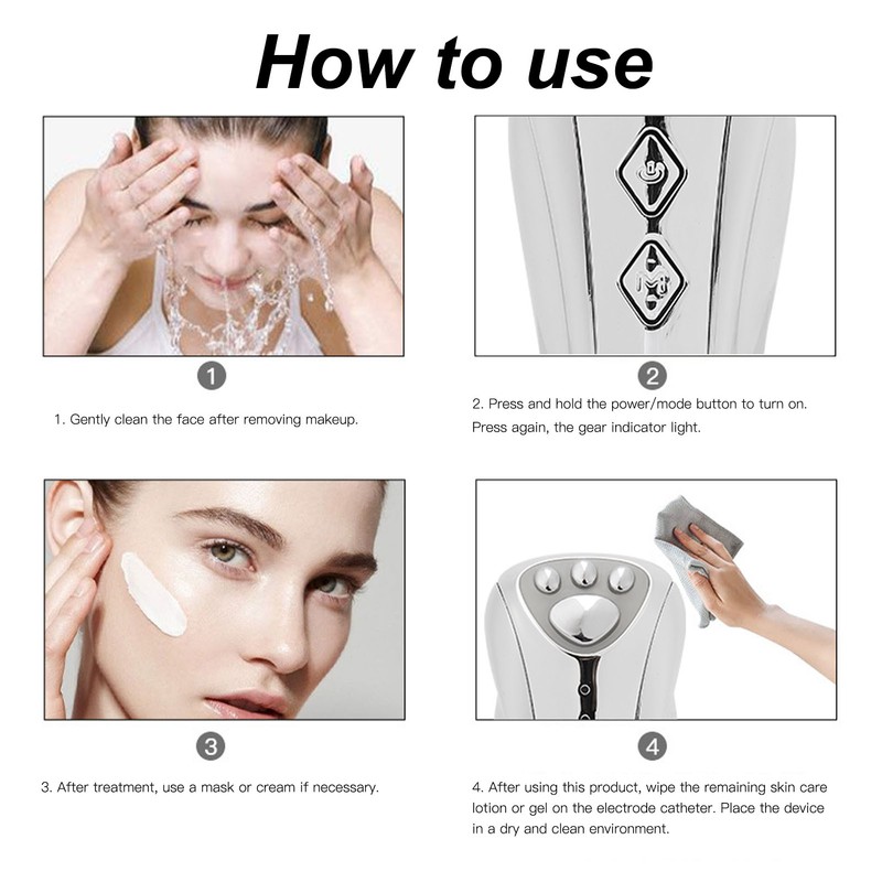 RF Beauty Machine LED Photon Skin Rejuvenation MicroCurrent Lifting Firming