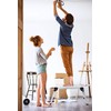 LEADALLWAY Work Platform Aluminum 30"x12"x20" Step Ladder Heavy Duty Foldable
