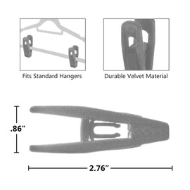Accesorios de clóset, clips de terciopelo, caqui, material duradero que no se rompe, perchas a juego de nuestra marca y sus perchas de terciopelo existentes, adecuado para colgar muchos tipos de ropa, 20 unidades.