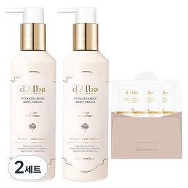Dalva Vita Ceramide Body Cream 270ml x 2p + Serum Cleanser 9ml Set, 2 pieces / 달바 비타 세라마이드 바디 크림 270ml x 2p + 세럼 클렌저 9ml 세트, 2개