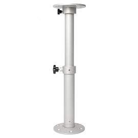 Flylin Adjustable Table Pedestal Detachable Table Base Stand Leg Base Mount Frame 17.8‑27.2 inch Aluminum Alloy Table Base Kit for RV Boat Yacht (1#)