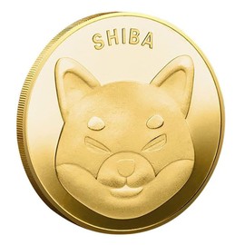 Shiba Inu Coin Shiba Coin, Collector's Rare Cryptocurrency Coin with Clear Protective Cover