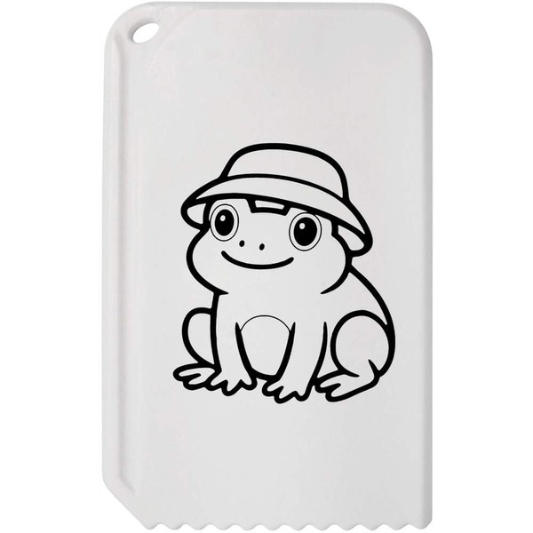Azeeda 'Frog Wearing Bucket Hat' Plastic Ice Scraper (IC00044972)
