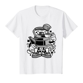 Kids Teapot Tea Cup Cartoon Character T Shirt Back To School Tee