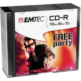 Emtec 52x 700MB Slim CD-R (Pack of 10)