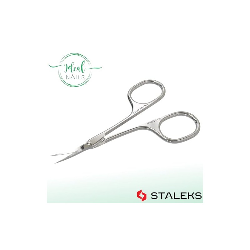 STALEKS UNIQ SQ-10/3 - Tijeras para cutículas (hoja curvada clásica)