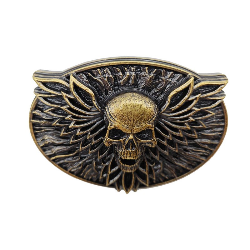 Xwest SKull Wing Belt Buckle