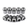 10pcs/set ER20 High Precision Spring Steel Collet Set CNC Engraving