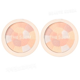 The Saem Saemmul Luminous Multi Highlighter 02 Gold Beige 2pcs / 더샘 샘물 루미너스 멀티 하이라이터 02 골드 베이지 2개