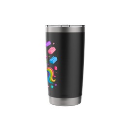 Unicorn Lover Master Builder Building Bricks Blocks Toy Kids Stainless Steel Insulated Tumbler