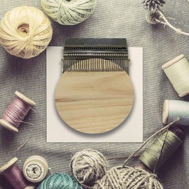 NEWHOMESTYLE Small Loom-Speedweve Type, Household Fun DIY Craft Wooden Weaving Loom Knitting Machine, Darning Weave Tool for Knitting and Repairing (24 Hook)