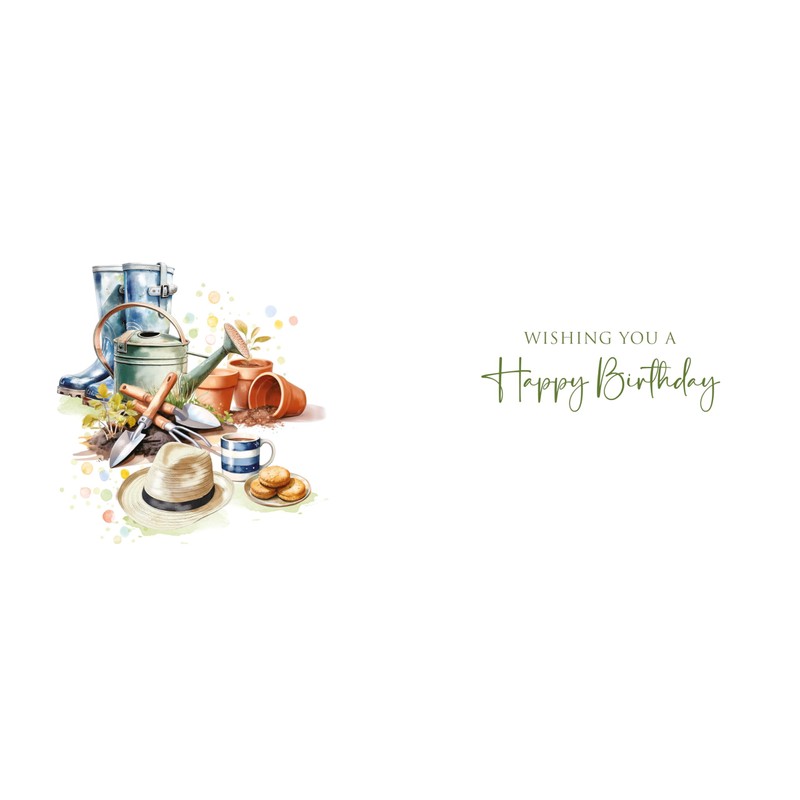 Cherry Orchard Happy Birthday Card for Gardener - Mens Birthday