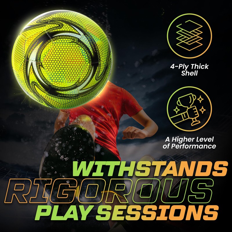 Balón de fútbol Western Star Glow in the Dark (4)