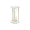 Deco 79 Farmhouse Wood Pillar Timer, 4" x 4" x