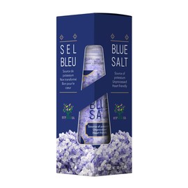 EUPHERBIA Blue Salt, Coarse, 3.5 Oz, Rare and Premium, Natural, Unprocessed, Potassium-Rich, Heart Friendly, Packed with Trace Minerals, Kosher Certified, 100g