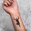 4 x 'Traditional Scottish Dancer' Temporary Tattoos - Water Resistant,