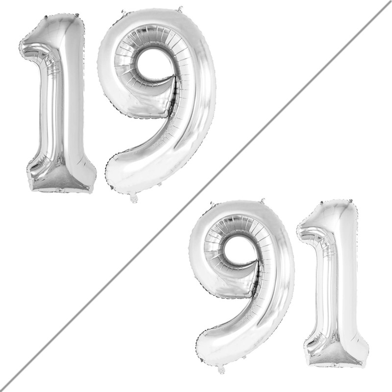 GOER Number 19 Balloons for 19th Birthday Sweet 19 Party
