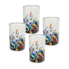 Water glasses - Mexican hand blown glass, set of 4