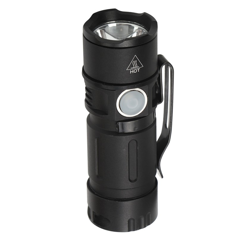 800LM Mini Flashlight Small Pocket EDC Light USB Rechargeable Keychain