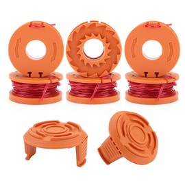 Lawnmower Line Spool Compatible with WROX WA0004.1 - Durable Replacement Thread Spool & Trimmer Spool Cap for All 20 V Grass Trimmers Thread Trimmer Replacement Spool Thread Diameter 1.65 mm, 3 m