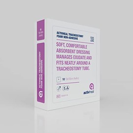 ActivHeal Foam Tracheostomy Dressing, 10 x 10 cm
