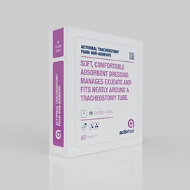 ActivHeal Foam Tracheostomy Dressing, 10 x 10 cm