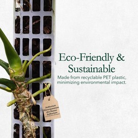 THICCLY V2 Medium GrowPole - Stackable Plastic Moss Poles for Climbing Plants, Monstera Plant Support-Plant Climbing Pole, DIY Plant Sticks Support. Works for Philodendron and Anthuriums - 5 Pcs