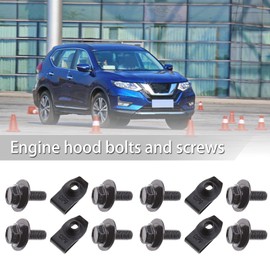YINETTECH 30 Piece Car Engine Cover Screws Fixed Nut Clamps Plastic Clip Holders for Underbody Fasteners