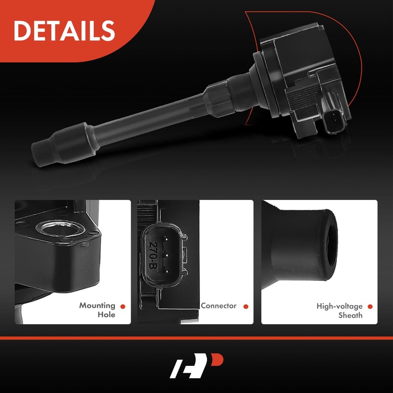 A-Premium Ignition Coil Set of 4 Compatible with Honda &