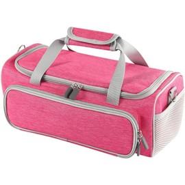 IVODEELA Carrying Case Compatible with Cricut Joy Xtra Smart Cutting Machine,Protable Storage Bag with Adjustable Shoulder Strap Compatible for Cricut Joy Xtra Accessories,Cricut Tools,Rose Red