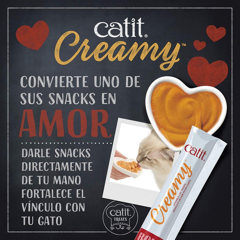 Catit Tuna Creamy Treats for Cats - 4 x 10g