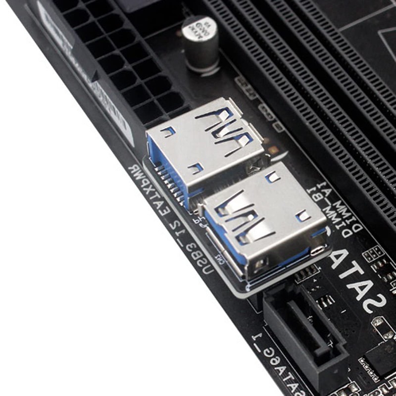 CY Dual USB 3.0 A Type Female to Motherboard 20/19
