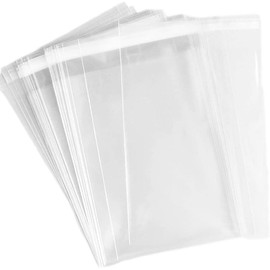 9-1/4 x 12-1/4 Inch Clear Cellophane Cello Bags-Fits 9x12 Inch Prints Photos Cards Candy Treats Cookie Clear Plastic Sleeves-90 Pcs