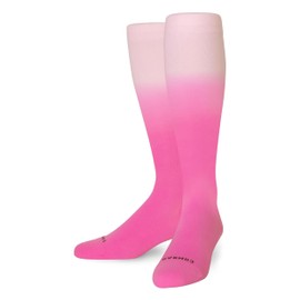 Comrad Nylon Knee High Socks - 20-30mmHg Firm Compression Socks, (Berry Ombre, Extra Large) - Soft & Breathable Support Socks for Men, Pregnant Women, Nurses, Workout, Home, Work & Travel