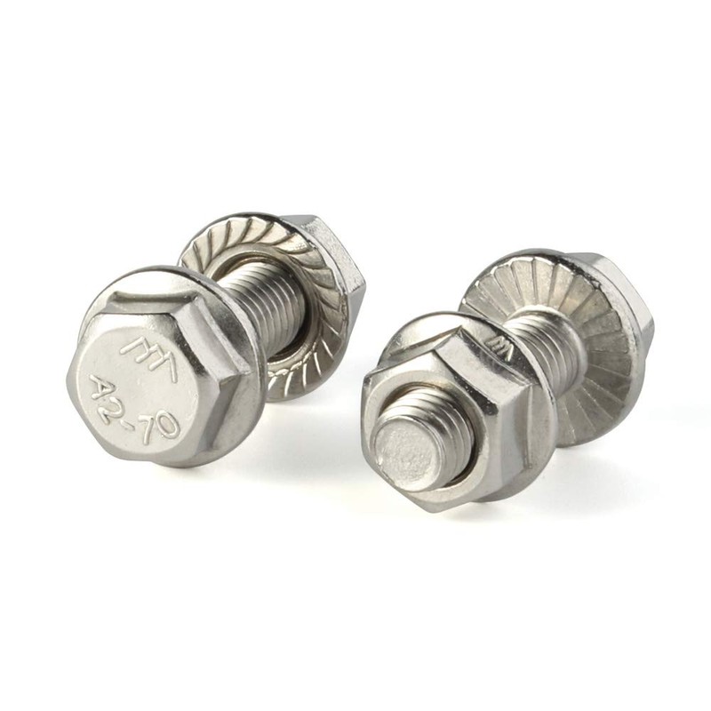 20 Sets M6-1.0 x 16mm Flanged Hex Head Bolts Hexagon
