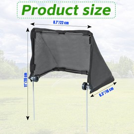 2pc Sprinkler Guards for Overspray, Lawns Splash Shield to Prevent Overspray Underground Sprinkler Guard Foldable for Saving Places (2)