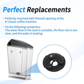 Coffee Machine Water Tank Connector Blockage Accessory Screw Kit, 48oz Coffee Water Tank Bottom Drain Plug, for Keurig K-Classic Water Reservoir Espresso Machine Tank Replacement Plug Parts