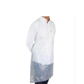 SafetyZone The Safety Zone DAP1.25-24X42 Disposable Apron, 1 Mil White Polyethylene (100CT)