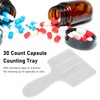 30 Count Capsule Counting Tray with Handle Effort Saving Tablet