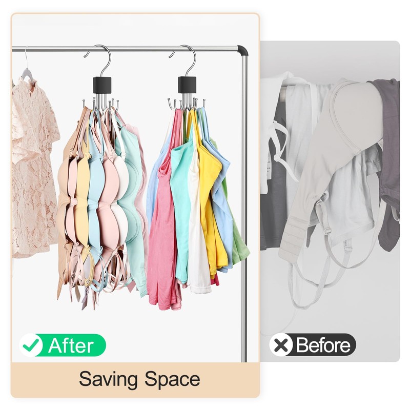 2 Pack Tank Top Hanger, Bra Hangers for Closet Organizer