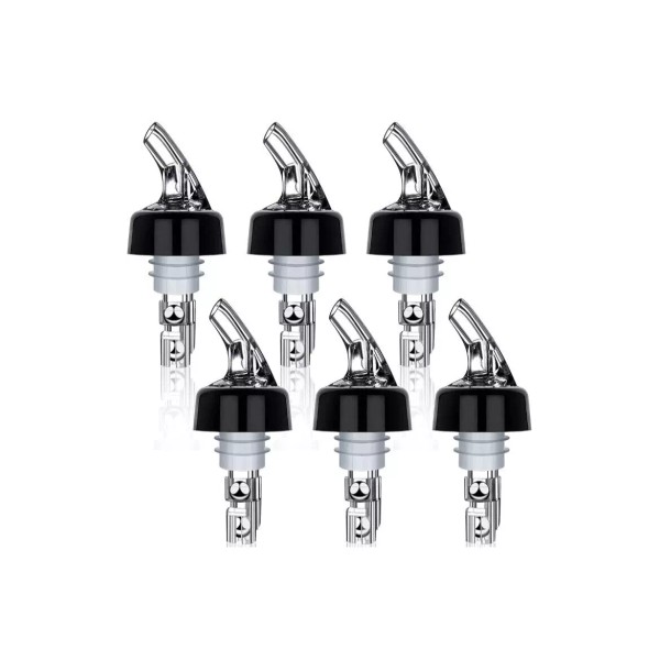Unbranded Liquor Bottle Pourers Set Of 6 Pourer Pour Spouts
