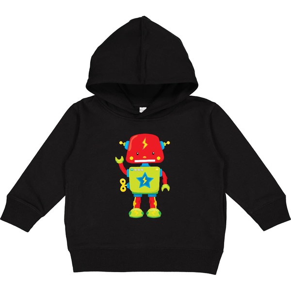 inktastic TOY ROBOT Toddler Hoodie 5-6 Black 2776d