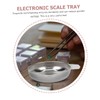 OHPHCALL 3pcs Jewelry Scale Trays Digital Scale Pans Stainless Steel